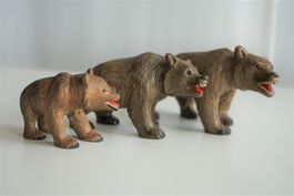 3 Bären, geschnitzt