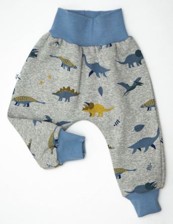 Fleece/Thermo Pumphose mit Dinosaurier Gr.74/80 -NEU