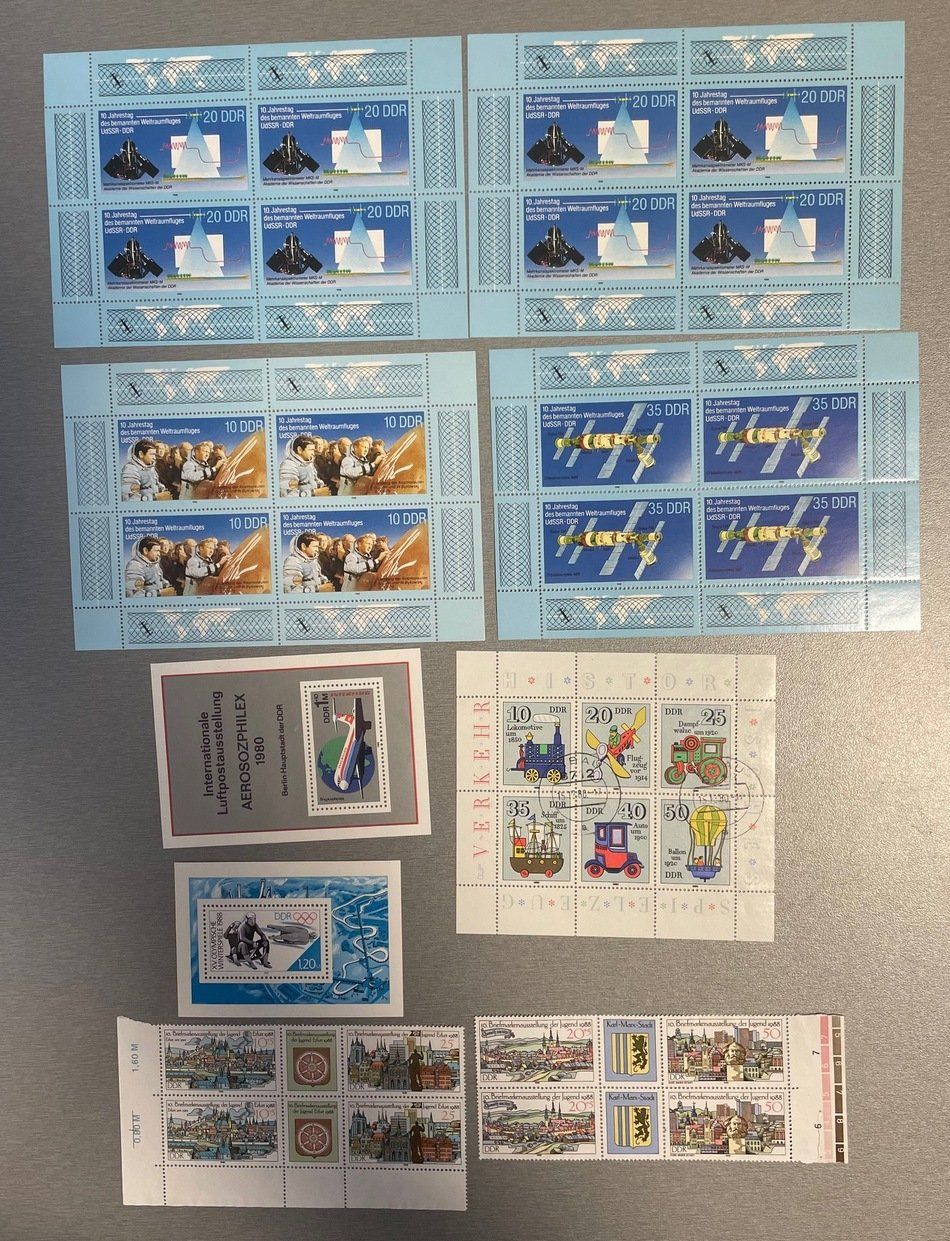 Alle Briefmarken: DDR Restposten mit Steckkarten, Blocks und Briefen – Gebraucht aus Sirnach von Melisangi 1
