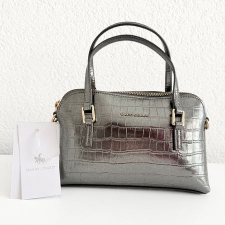 DAVID JONES Sac Argenté - NEUF AVEC ETIQUETTE