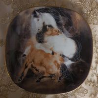 HANS ERNI "PFERDESPIEL" ROSENTHAL PORZZELAN