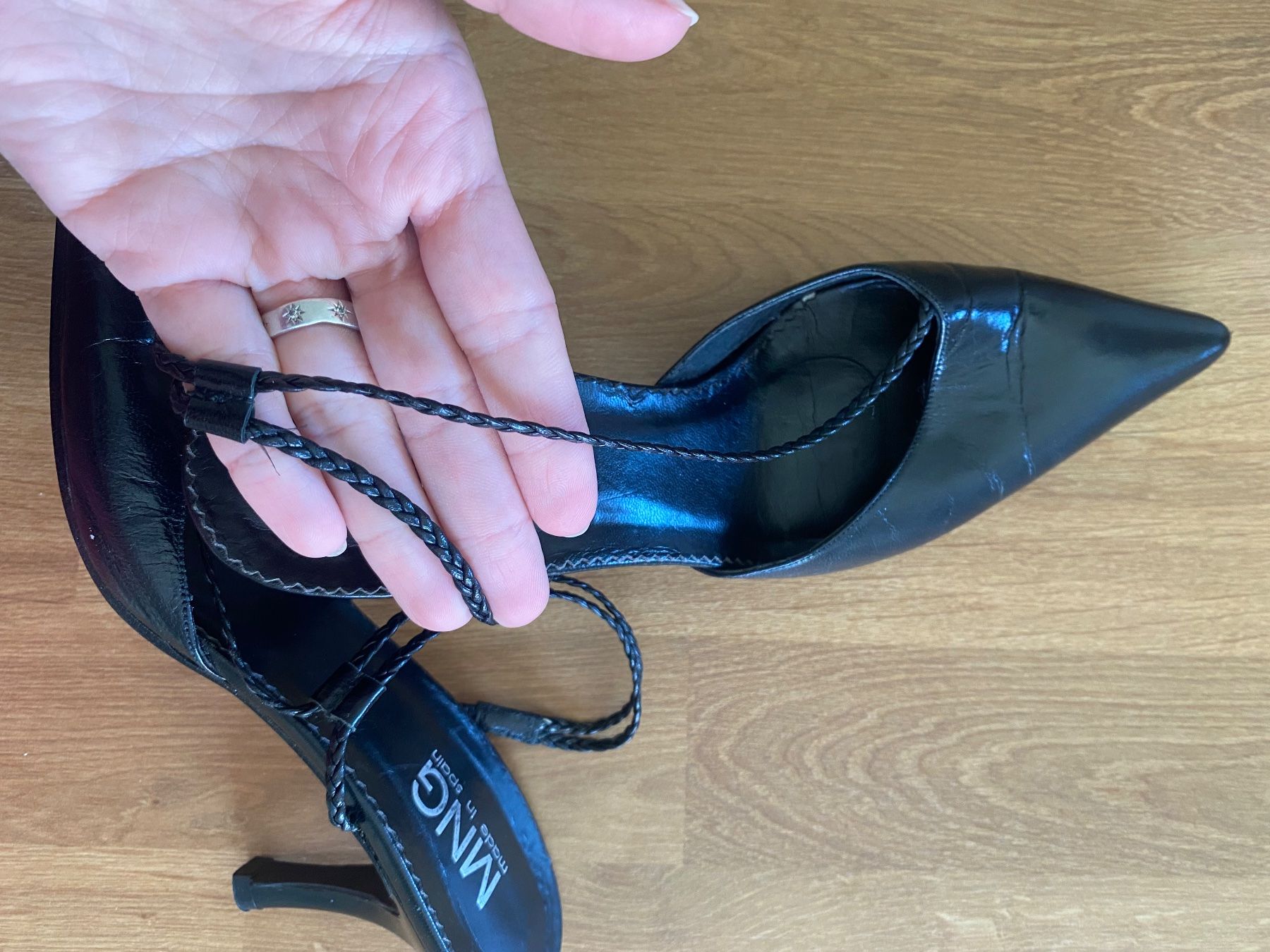 Mango Scarpe da donna: Mules à talon/ chaussures cuir – Usato da pont-la-ville venduto da dia_tt5h 4