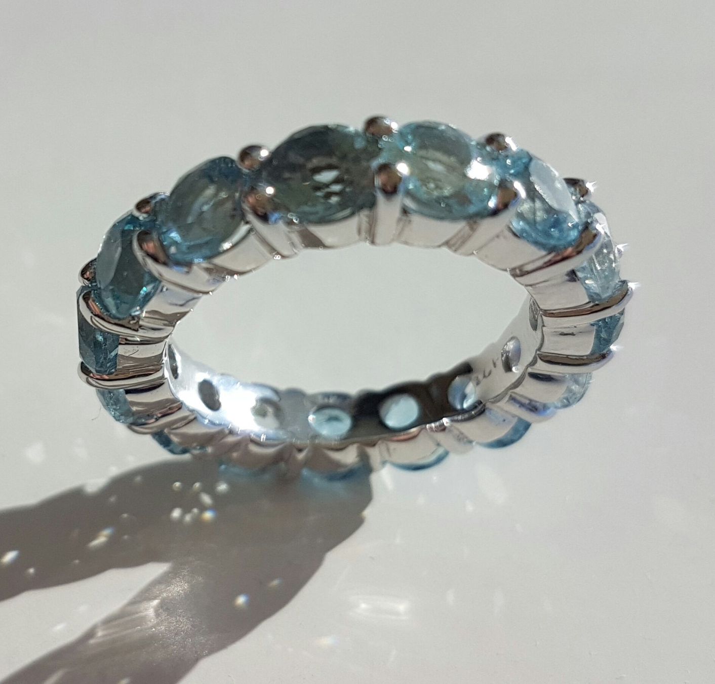 Ringe: Aquamarin Eternity Ring – Neu (gemäss Beschreibung) aus Zürich von Benedikt21 8
