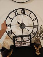 Wanduhr Uhr Schwarz Design 47cm Edel