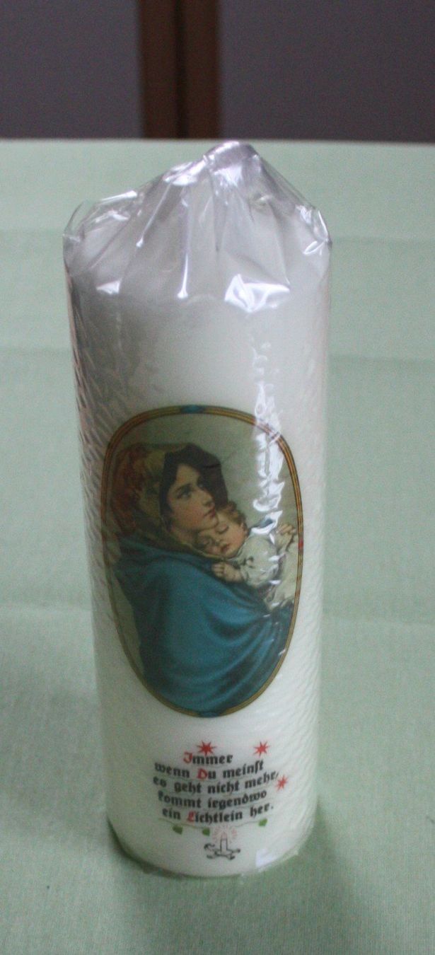 Candele: Kerze mit sakralem Bild und Spruch – Nuovo e nell'imballaggio originale da Flüelen venduto da Alt-und-Neu 1