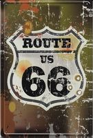 Rusty Blechschild 3D-ROUTE US 66