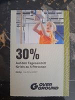 Overground Basel: 30% Rabatt auf Tageseintritt, 4 Pers.