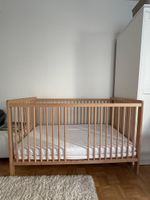 SNIGLAR Babybett, Buche, 60x120 cm Kinderbett aus Holz