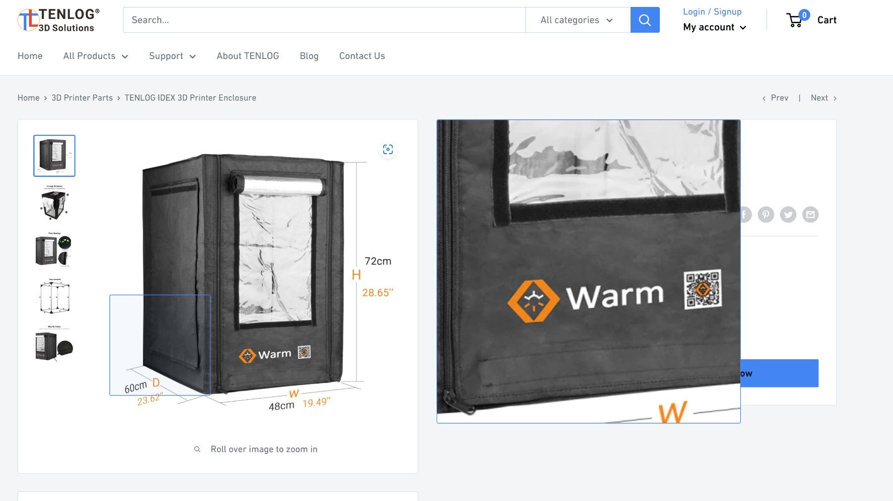 3D Drucker: 3D Printer Warm Zelt. Ideal für feuchtkalte Umgebung. – Neu und originalverpackt aus Basel von Flightmax 1