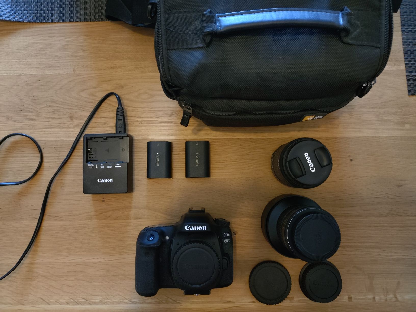 Canon Fotocamera: Canon EOS 80D Kamera-Set mit 2 Objektiven & Zubehör – Usato da Wabern venduto da mai_82gm