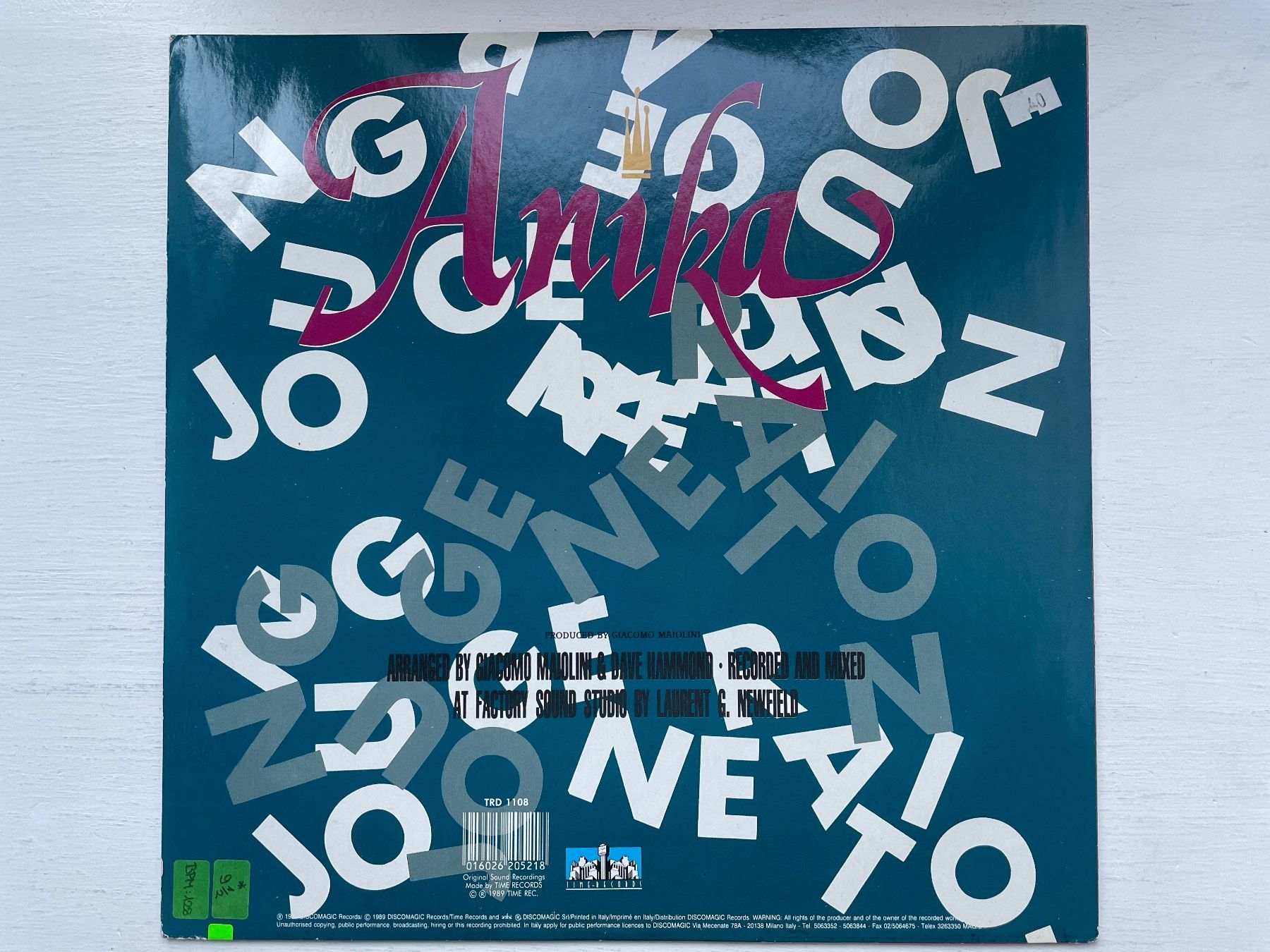 Dischi in vinile: Anika - Young Generation - 12" Maxi, 1989 – Usato da Zürich venduto da Andy_t71 1
