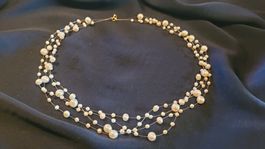 zartes Zuchtperlencollier mit Goldverschluss