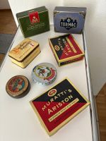 Konvolut Blechdosen - Basler Rahmtäfeli, Div. Zigartetten