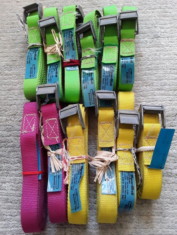 Spanset-Zurrgurt - Länge 3 Meter - Lot 12 Stück! (Gebraucht) in ...