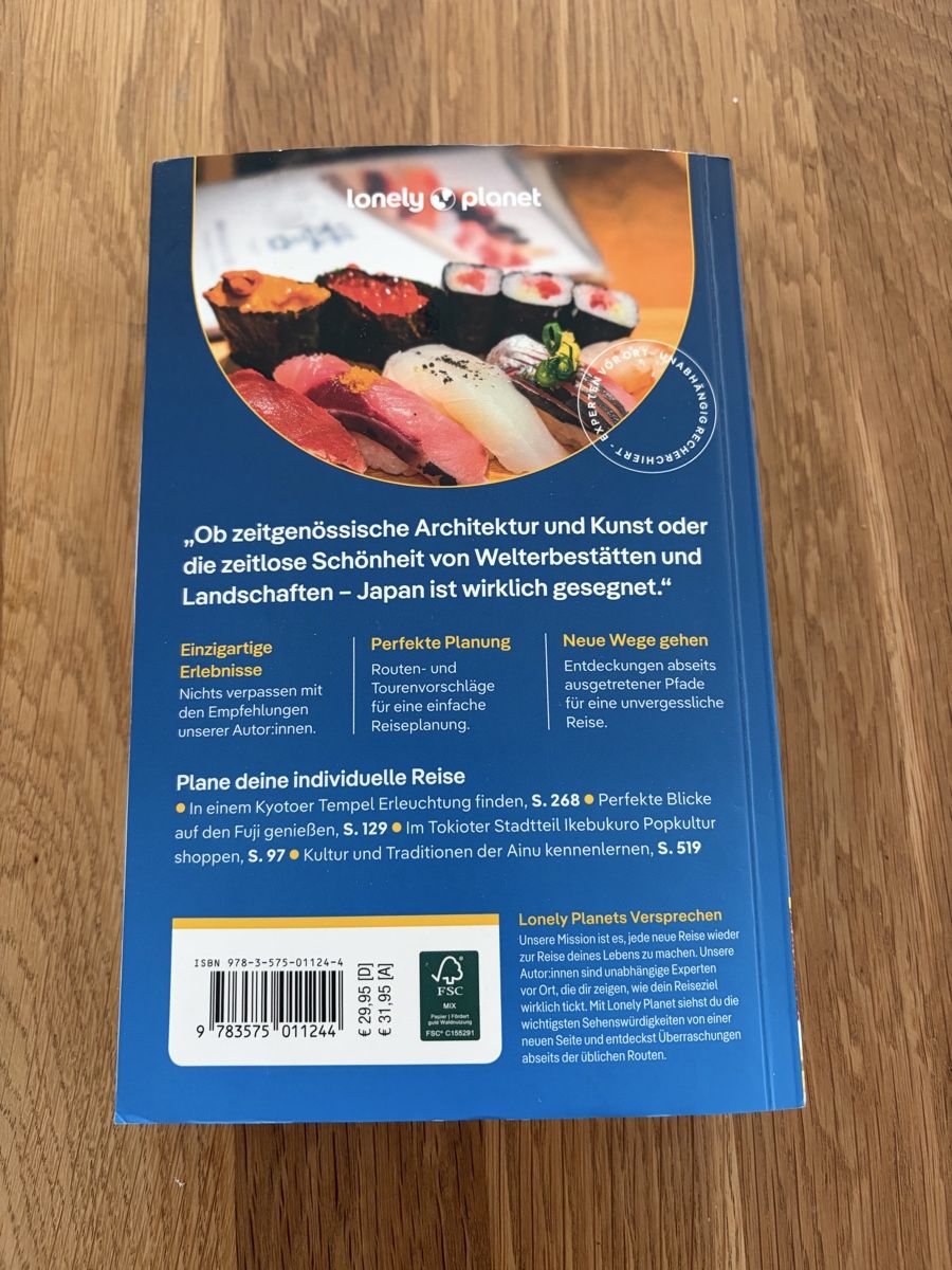 Libri: Lonely Planet Reisebuch Japan – Usato da Wallenwil venduto da Rainbow45 1