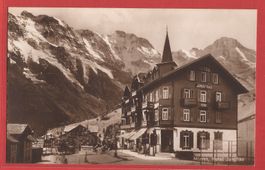 Mürren - Hotel Jungfrau - Fotokarte ca. 1925