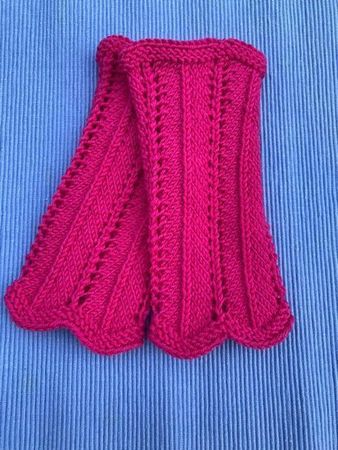 Pulswärmer handgestrickt pink