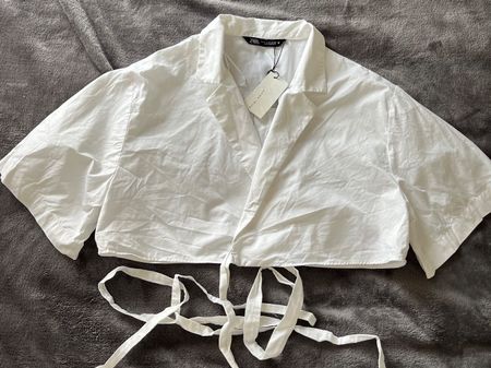 Sale❤️New cotton shirt/top Zara size M