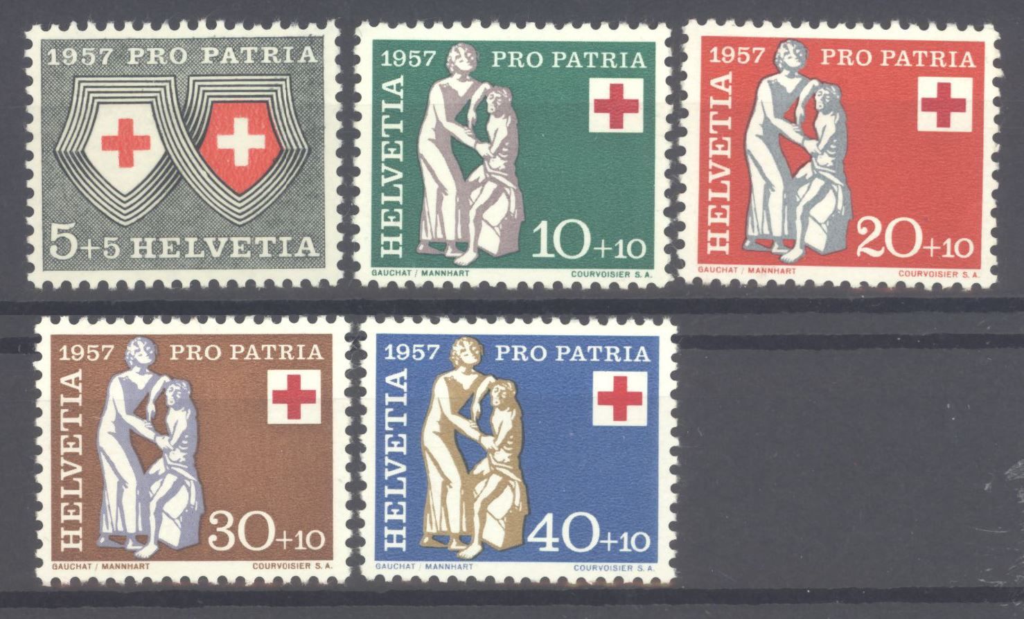 Tutti i francobolli: Pro Patria, 1957 ** – Usato da Willisau venduto da Vollstempel