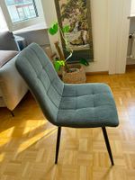 Essstühle olivgrüner Stoff, sehr bequem und wie neu, 6 Stk.