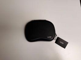 LALOO Etui schwarz Leder Reissverschluss mit Etikett neu