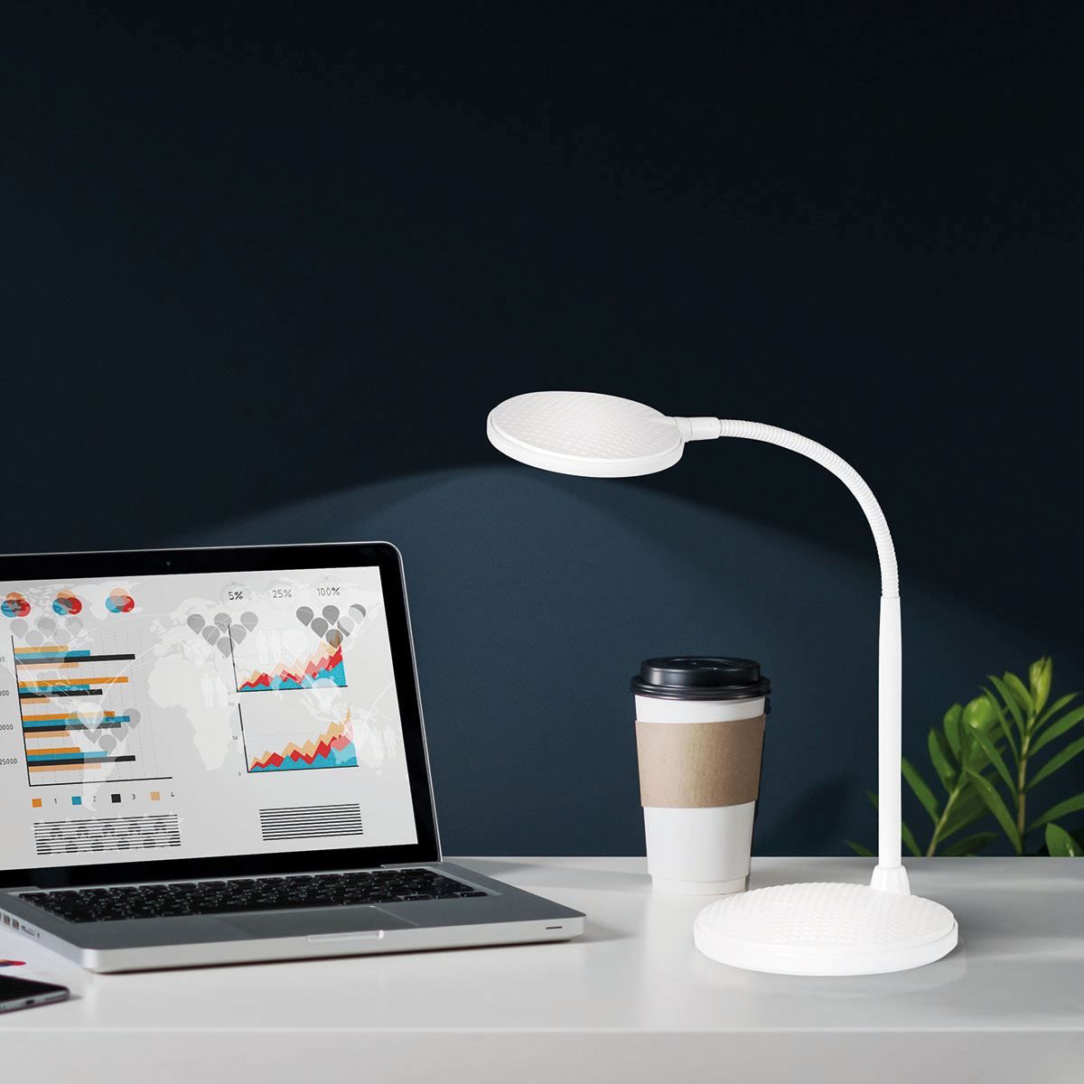 Lampade: LED Tischleuchte, Weiss, 37 cm Höhe – Nuovo (secondo la descrizione) da Kreuzlingen venduto da Smart-Light 1