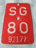 Velonummer SG 80