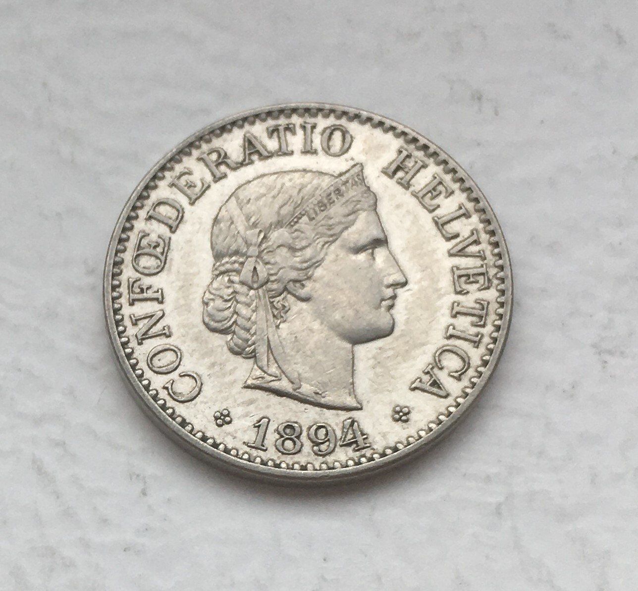 Tutti le monete: 1894 10 Rappen -unz – Usato da Kirchberg SG venduto da Zenhad69