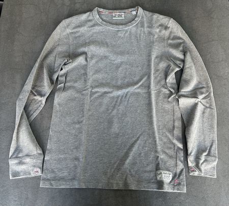 Scotch & Soda - T-shirt manches longues gris, taille M 👕