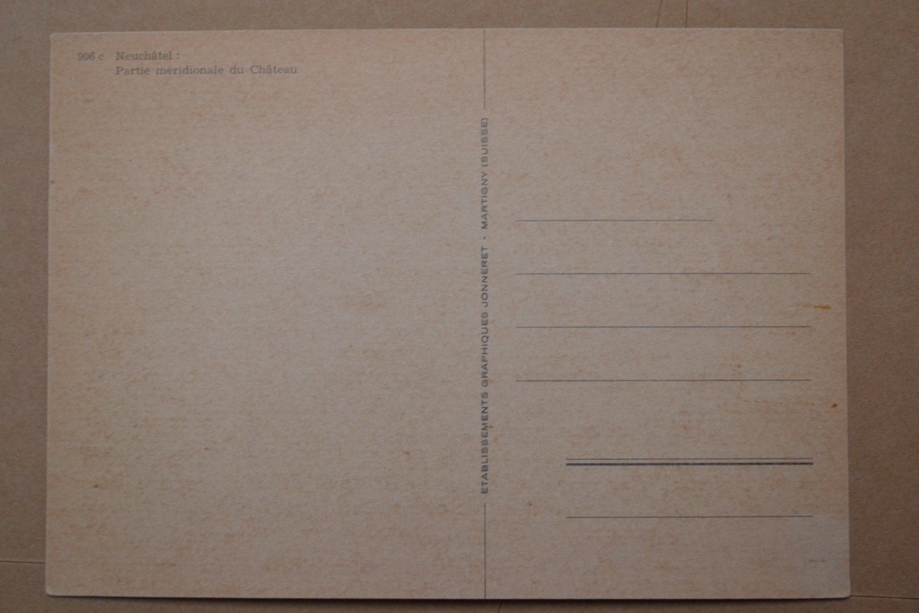 Cartoline postali: AK Neuchàtel NE Schloss – Usato da Beinwil am See venduto da kajak55 1