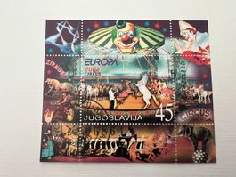 Jugoslawien 2002 Europa Zirkus Block Erstag   (A1145)