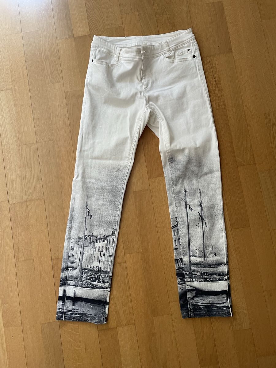 Marc Cain Jeans: weisse jeans mit print!  – D'occasion à Zürich par Martina111