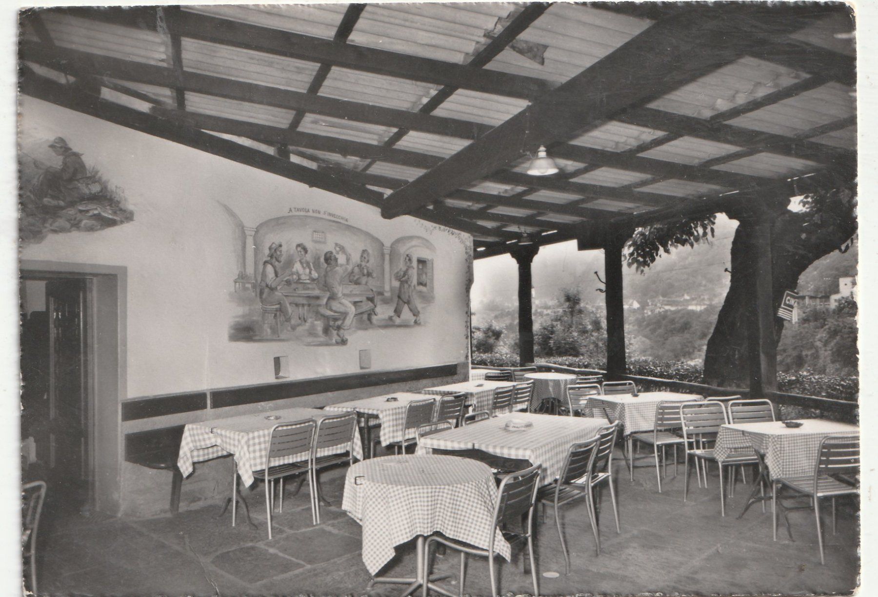 Ansichtskarten: Tessin Restaurant- Albergo – Gebraucht aus Lumbrein von made02