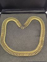 Vintage Gold Duble Halskette Collier 50er Top