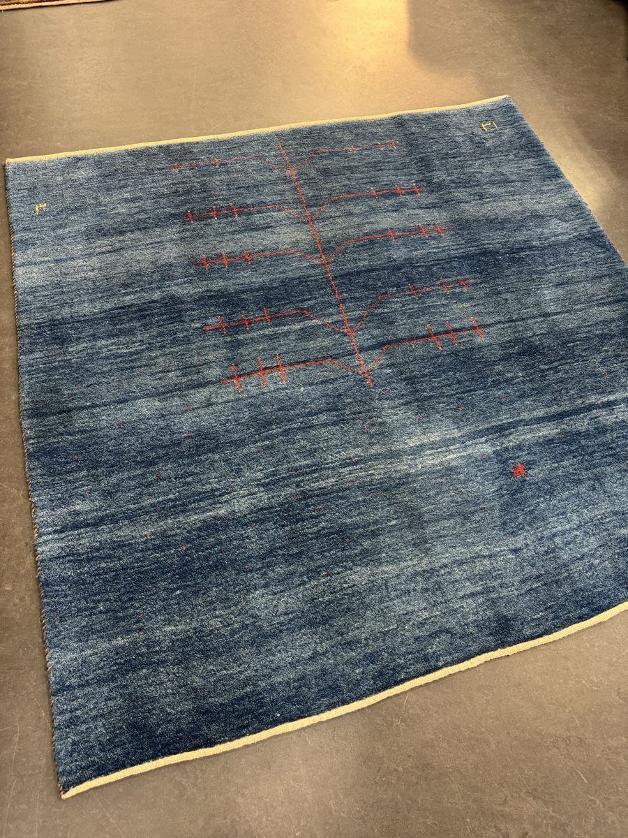 Gabbeh Tappeti: Gabbeh Teppich, blau/rot, 200x200cm – Nuovo (secondo la descrizione) da Liestal venduto da galerie_nategh