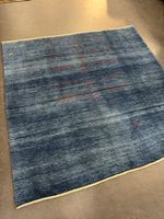 Gabbeh Teppich, blau/rot, 200x200cm