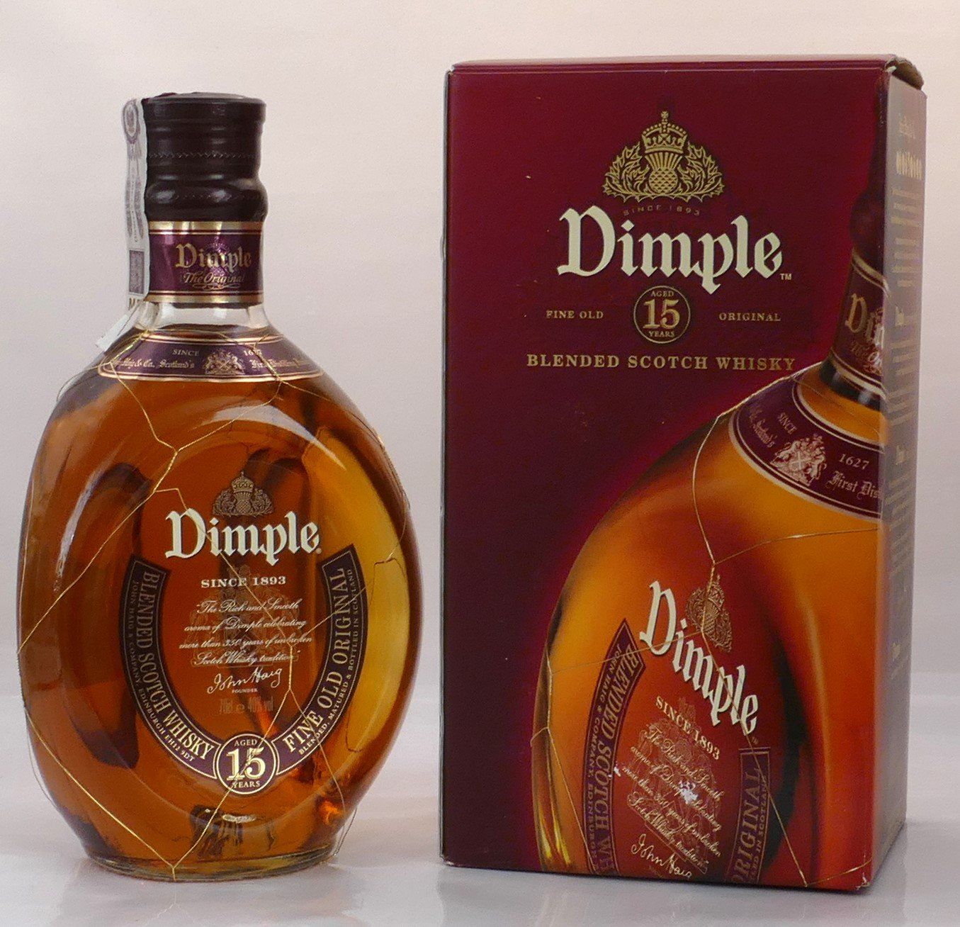 Bevande alcoliche: Dimple 15 Jahre / 1980s – Nuovo e nell'imballaggio originale da Hochdorf venduto da Sukram58