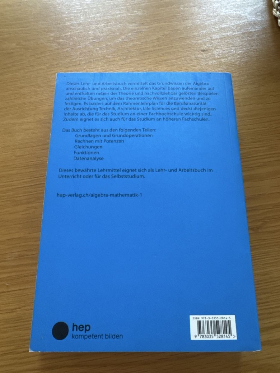 Livres: Algebra Mathematik Buch (BMS) – Neuf (Voir description) à Winterthur par Gabrele.Vullo020 1