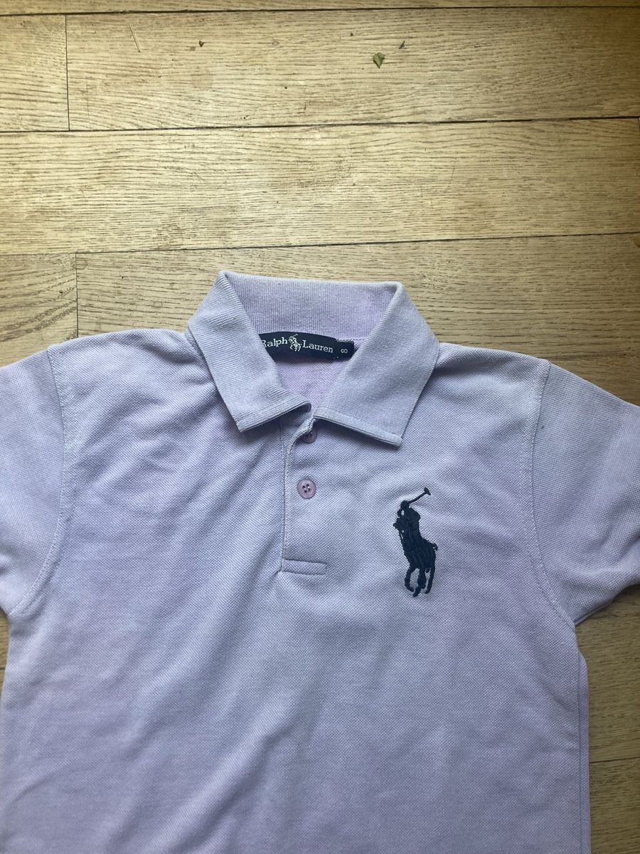 Magliette Polo: Ralph Lauren Kinder Polohemd  lila – Usato da Basel venduto da Nomagusa 1