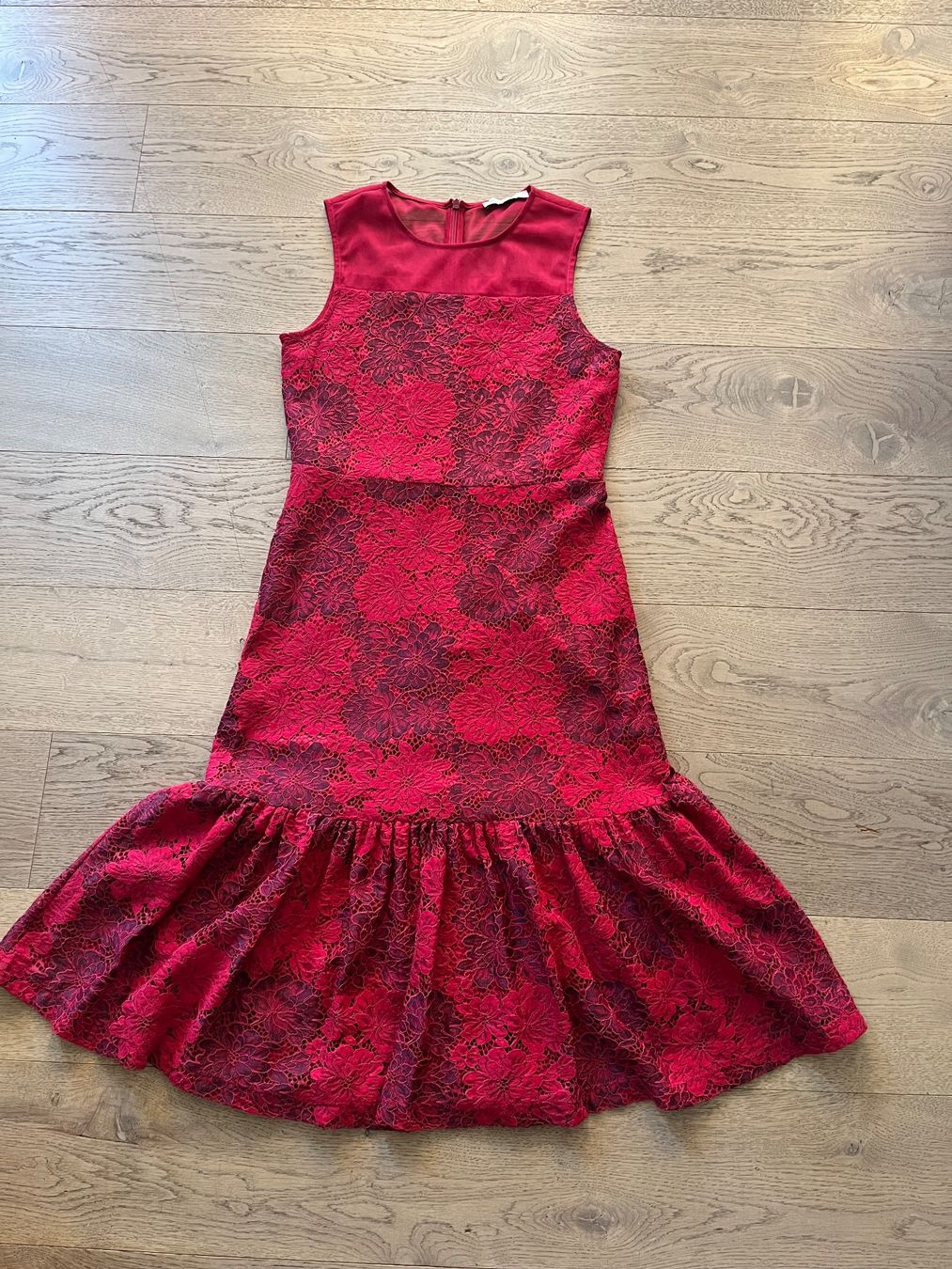 Anna Field Kleider: Midi Kleid chic,  rote Spitze Gr. 36 - neu – Neu und originalverpackt aus Ottikon / Gossau ZH von Benoba 3