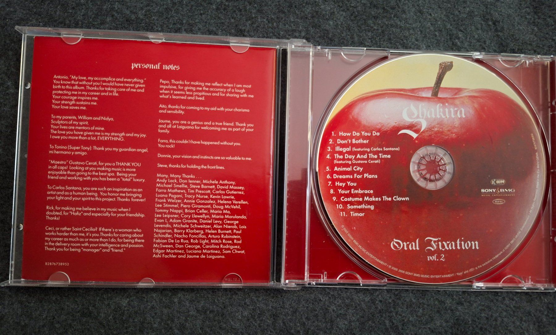 CD: Shakira CD, Oral Fixation – Usato da Merenschwand venduto da lea61 2