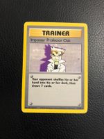 1999 Base Set Imposter Professor Oak rare 73/102 Ab 1