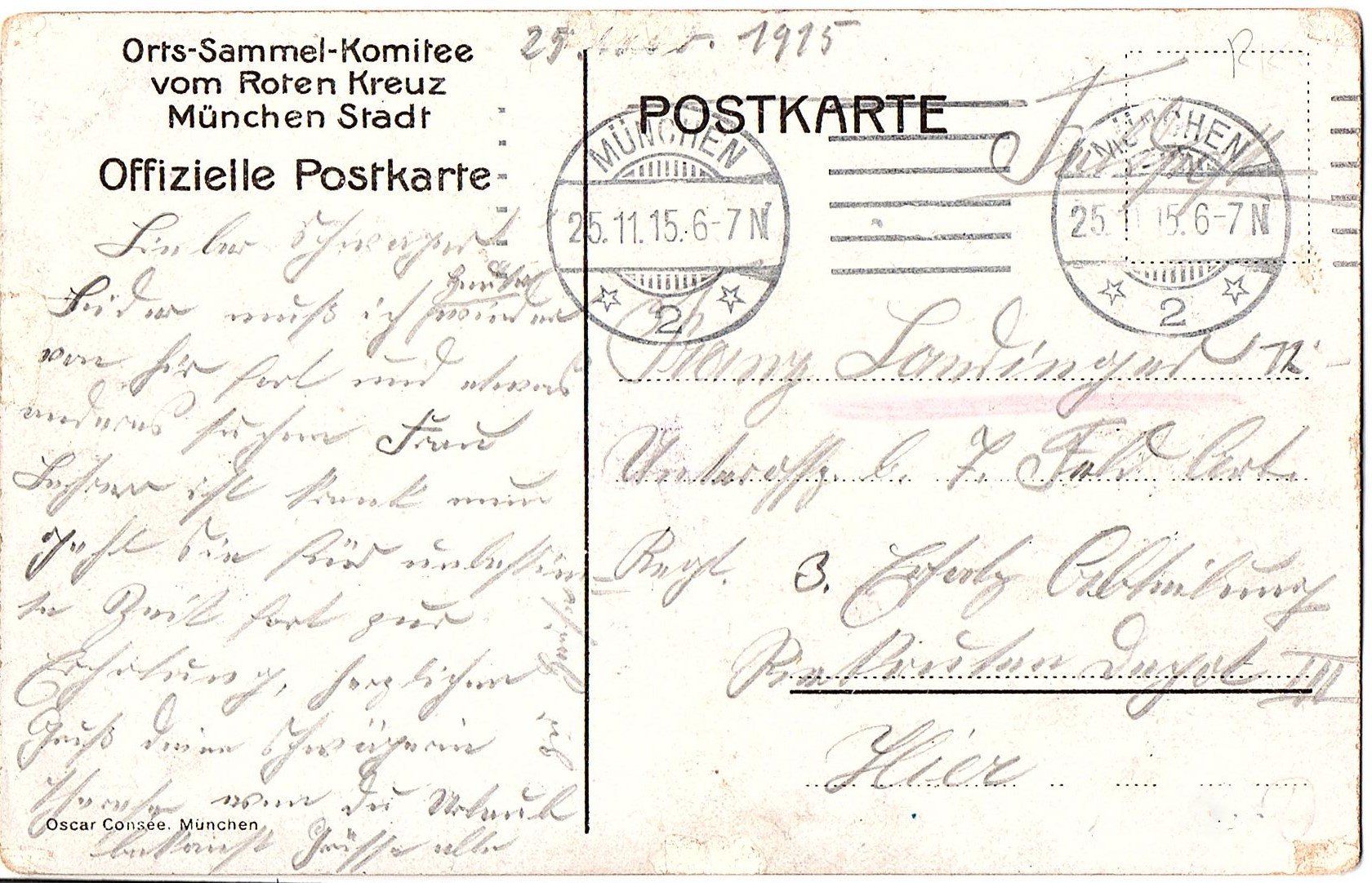 Cartoline postali: Ansichtskarte 1. Weltkrieg Rotes Kreuz – Usato da Mörschwil venduto da aik_x8mc 1