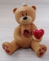 Teddybär mit Herz - Figur - Schlüsselanhänger