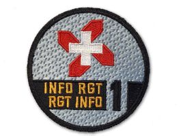 Info Rgt Badge Aufnäher Armee Schweiz Militär (rar)