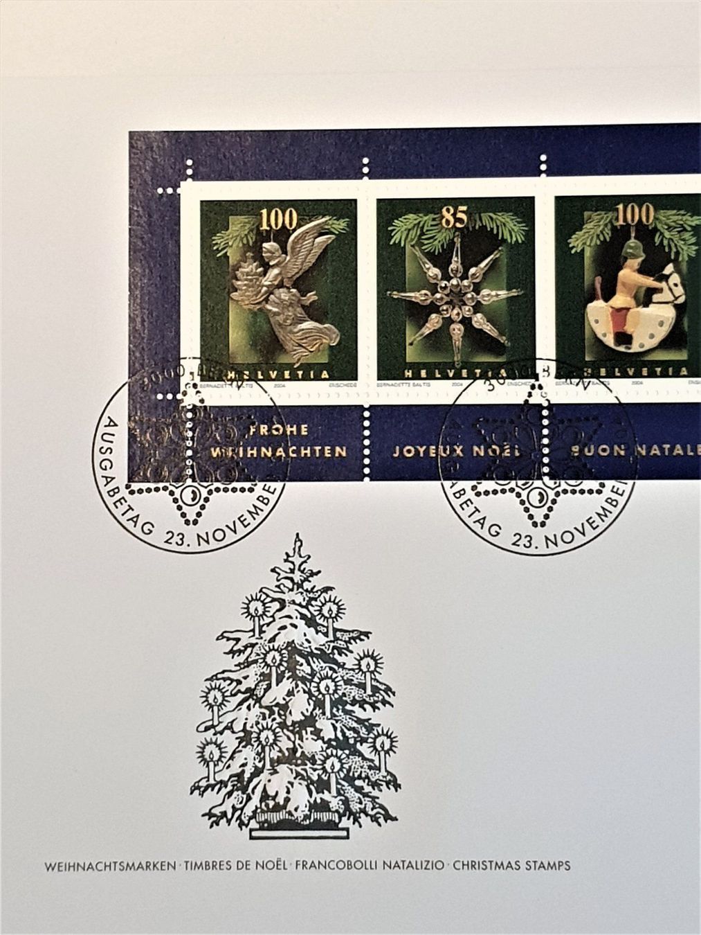 Tutti i francobolli: (49)  2004 "Weihnachtsmarken" FDC – Usato da Schwarzhäusern venduto da Inot3 4