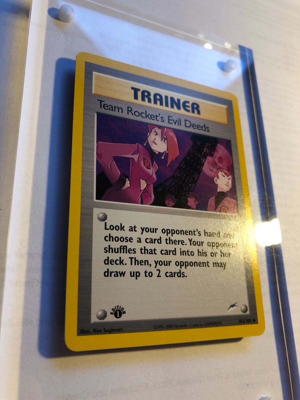 Carte collezionabili: Team Rocket's Evil Deeds 1st (unc.)Neo Destiny -MINT- ab 1.- – Usato da Giubiasco venduto da dan_pr8b 1