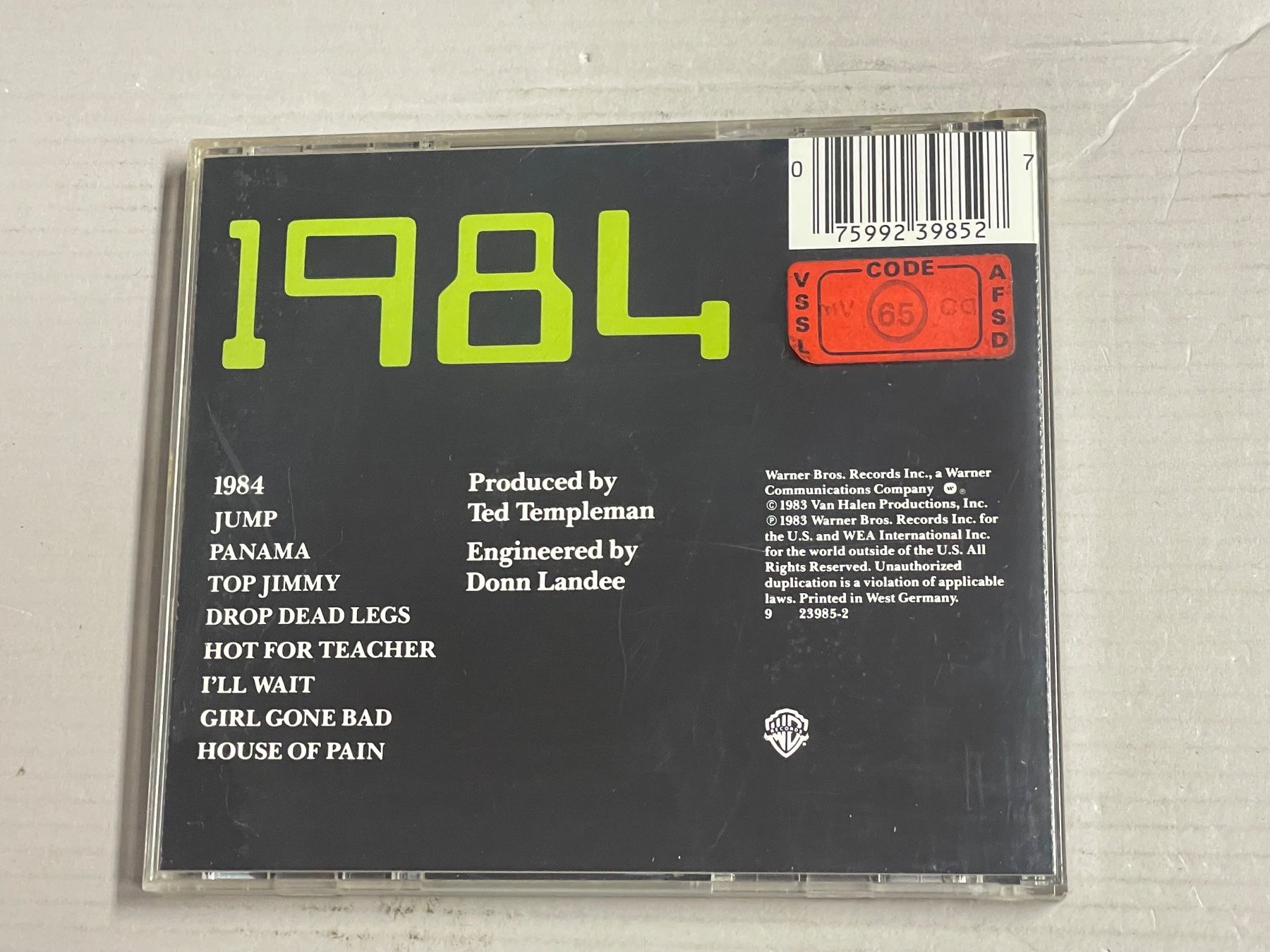 CDs: Van Halen – 1984 – Gebraucht aus Muri b. Bern von AdidasCollector 1