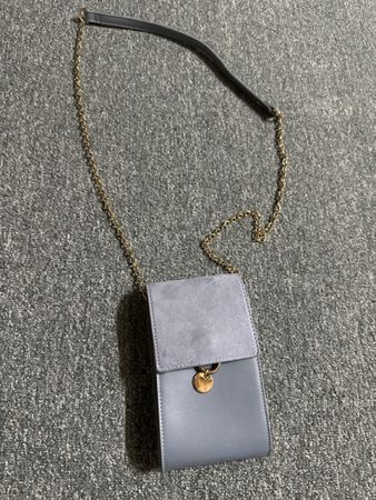 Hallhuber  Handytasche blau mit Kette