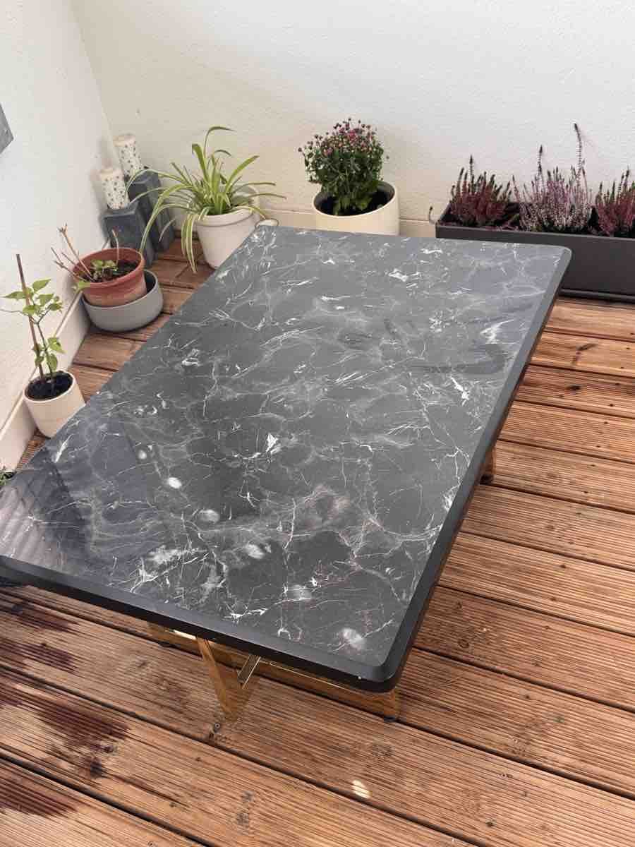 Tavoli: Coffee Table, Square, Black Marble Look, Like New – Usato da Rümlang venduto da Fox_19 1